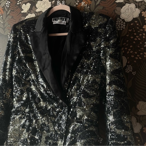 ROTATE Birger Christensen Augustina Sequin Blazer size 2 - Picture 8 of 13